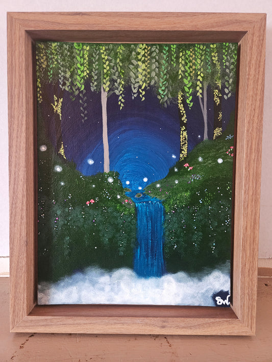 Waterfall, Original Acrylic Painting